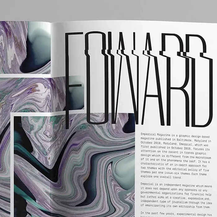 The Forward spread of Emperical photographed at an angle