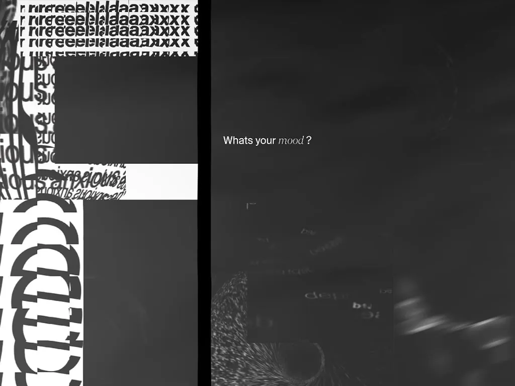 A dark Mood poster asking “What’s your mood?”